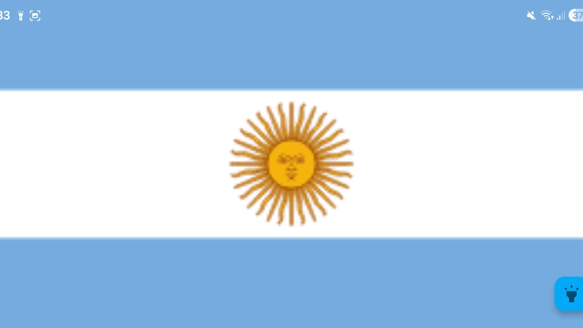 Argentina flag screen