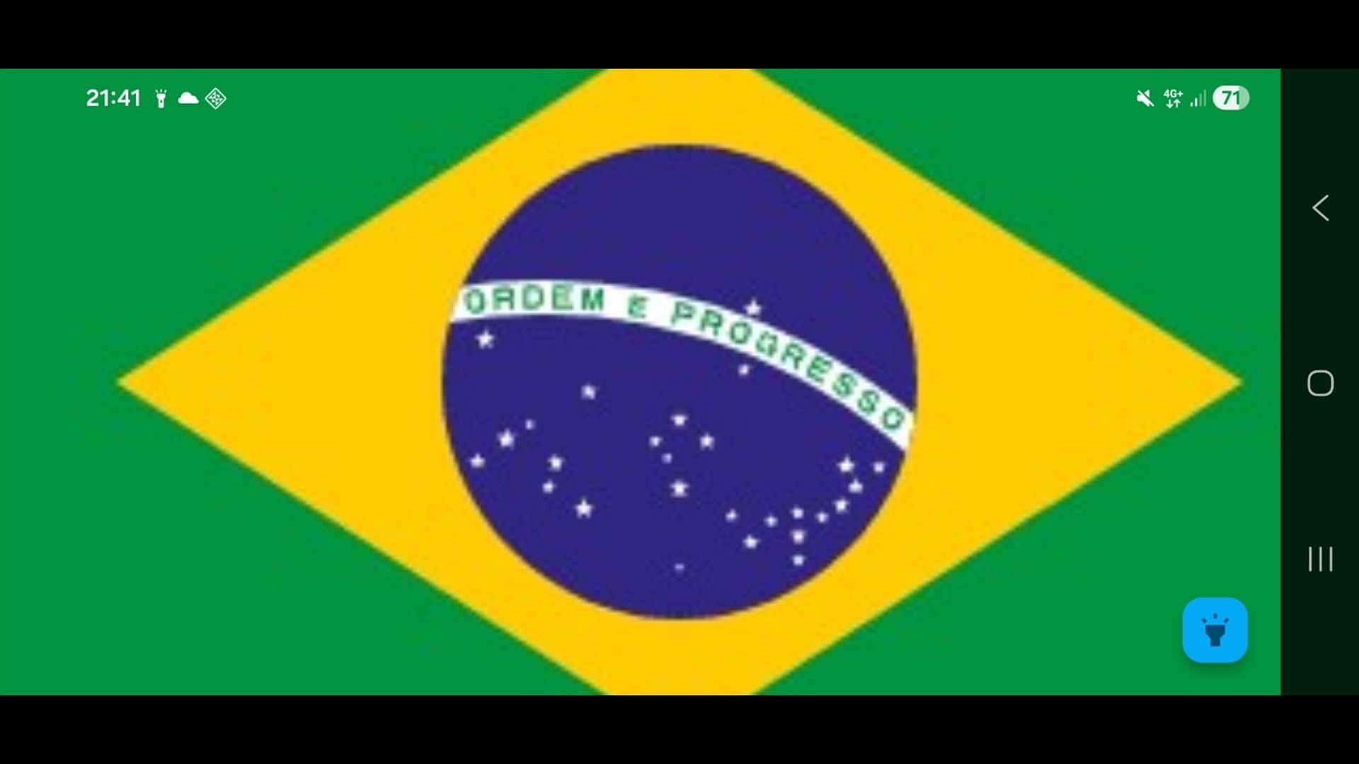 Brazil flag screen